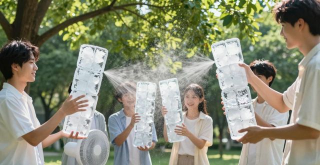 大冰块降温方法_重庆南岸区夏季防暑降温大冰块_大冰块户外活动使用时长